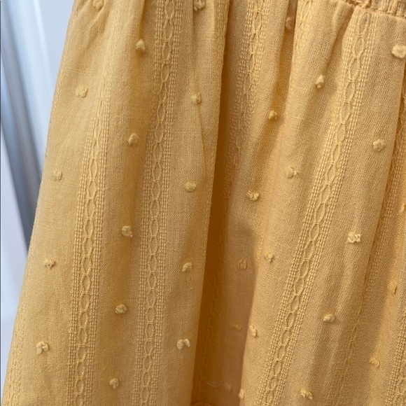 Sweet Wanderer Sunny Yellow Cotton Ruffle Dress Lined, Size XL - Picture 5 of 10